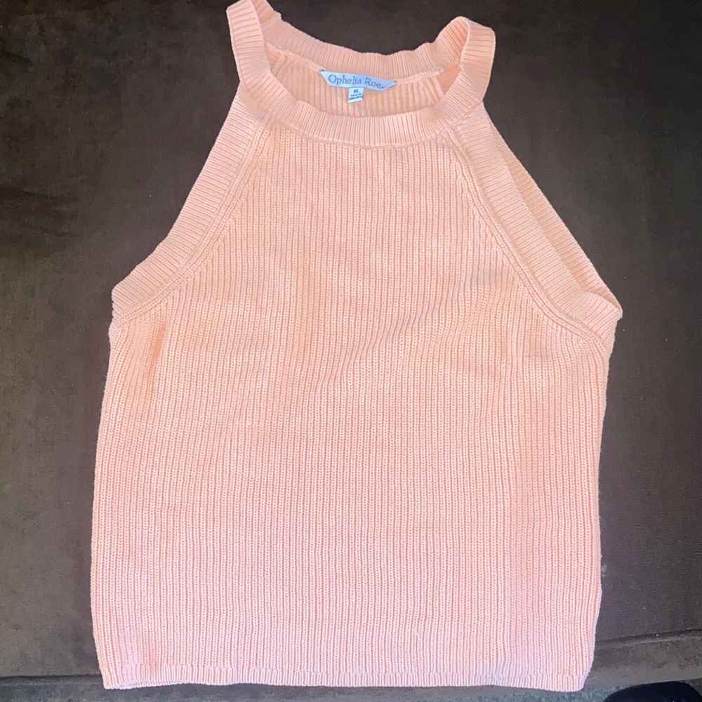 Ophelia Rose Coral Knit Tank Top
